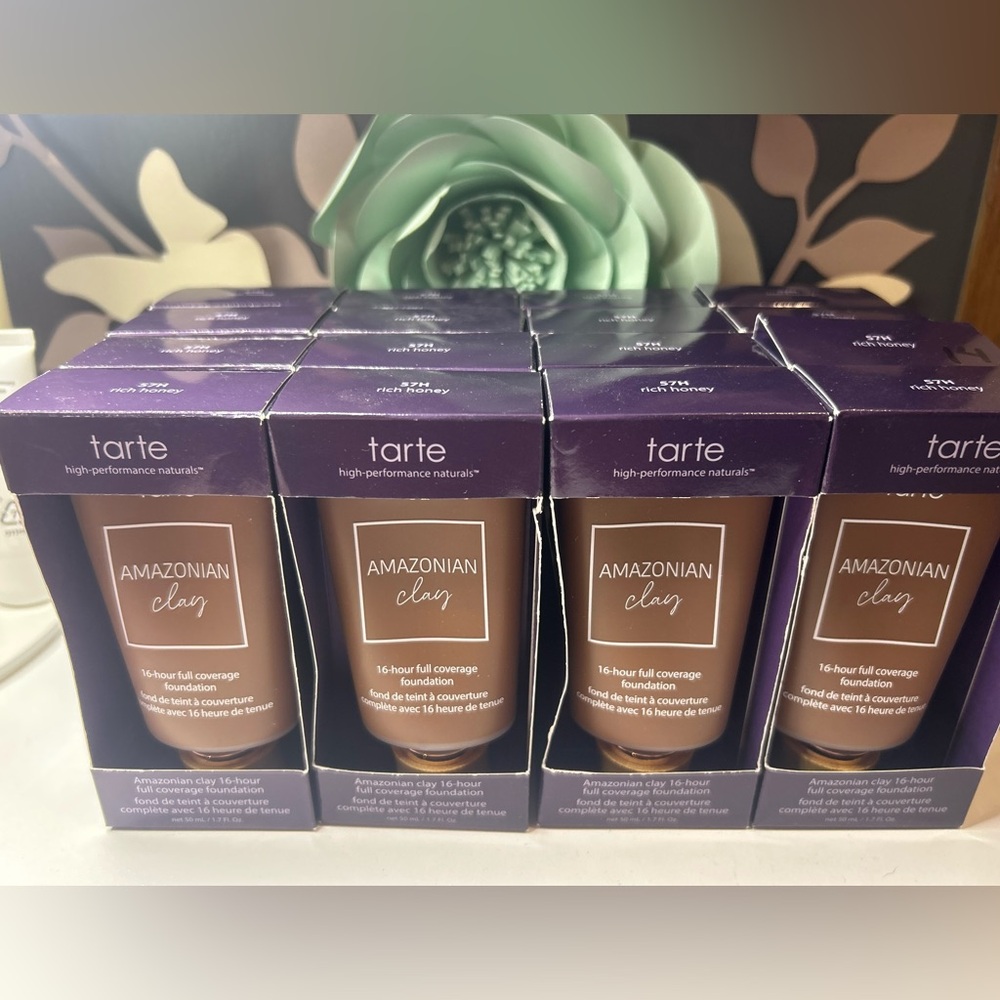 💎 Tarte Amazonian Clay Foundation Lot• Rich Honey - Picture 3 of 3